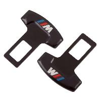 Заглушка ремня безопасности металлическая черная M III (2 шт), к-т  HX-113 M3  SW