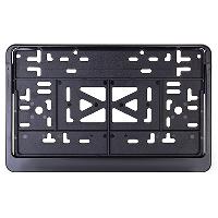 Рамка номера квадратная 290*170, пластик с защелкой, Черная, без надписи 115/5-ч (уп 30 шт)