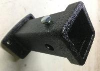 Переходник (адаптер) для фаркопа под квадрат 50*50 мм, L 170 мм, длинный черный 