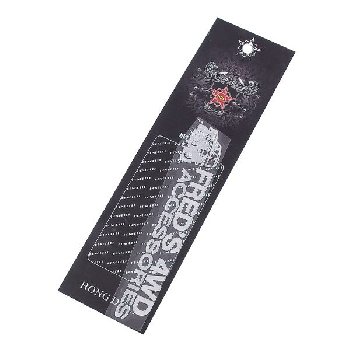 Наклейка металлизированная 4WD FRED'S ACCESSORIES, 140*25мм,  Черный SKYWAY (SNO.95 BLACK)