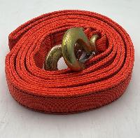 Трос ленточный 12т,  5м,  2 крюка, оранжевый, в сумке, TCS-12T-5M-R