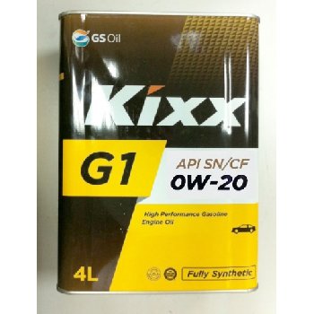 Масло моторное GS Oil Kixx G1 / GX7 0w20 SQ-RC/ GF-7A, 4L  (1/4) Метал уп   Synt  