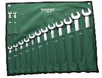 Ключи рожково-накидные дюймовые (14 предметов) 3/8-1.1/4", тканевый чехол, к-т  09069 SATA