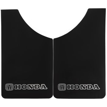 Брызговик плоский 370*240, Черный, надпись HONDA серебро (2 шт), к-т  SW S05201033  (1/20)