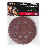 Круг шлифовальный самозацепляемый D125 мм, 8 отв, P 240 (уп 5 шт) к-т   ABRO VD-125A240-RE