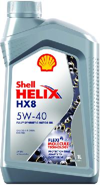 Масло моторное Shell Helix HX8  5w40 SN/ CF, 1L  (1/12)  синтетика  