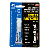 Клей- гель прозрачный Суперадгезив SUPER ADHESIVE GEL, 3г  DoneDeal DD6612  (1/12) 