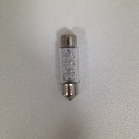 Светодиод T11*36 12V RED 6LED S8.5 (Маяк) (12T11*36/38-R/6 LED)