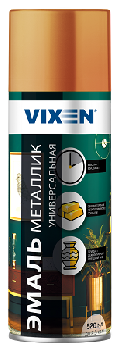Краска-спрей Металлик Золото розовое , 520мл  VX19210 VIXEN (уп.12шт)
