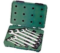 Ключи рожково-накидные (  7 предметов) 8-21 мм, кейс, к-т  09030 SATA 