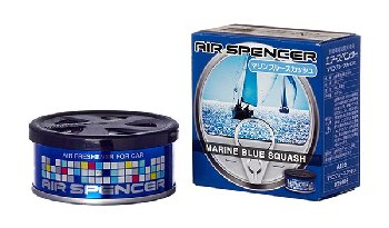 Ароматизатор на панель керамика банка металл AIR SPENSER (A-106) MARINE BLUE SQUASH Свежесть океана