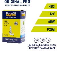 Лампа галогеновая НB3 12V 60W P20d (9005) ORIGINAL PRO Маяк OEM 09005