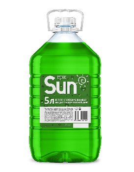 Омыватель стекла летний  (Стеклоомывающая жидкость) SUN 5л (1/4) 