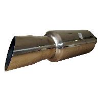 Насадка-резонатор на глушитель L450 мм, d50/55мм, косой выход, хамелеон  HJ-A0086 BL