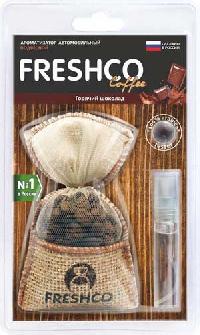 Ароматизатор подвесной мешочек Freshco Coffee ГОРЯЧИЙ ШОКОЛАД  CF-02  (10/100)