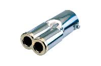 Насадка на глушитель d63D2*24 L200мм, двойной выход AC-606  (1/20)