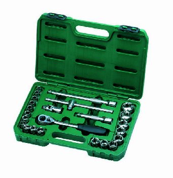 Головки торцевые 1/2"  6 граней (24 предмета) 9-32 мм, кейс, к-т  09060-6 SATA  (1/4)