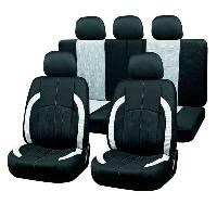 Чехлы полиэстер, салон (9 пр) FORSAGE, Черный-Серый светлый SKYWAY  S01301126