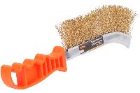 Щетка по металлу гнутая (с пластиковой ручкой)  (1/24)