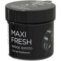 Ароматизатор на панель гелевый банка пластик ЧЕРНОЕ ЗОЛОТО,100 гр MAXIFRESH CMF-105 (1/24)