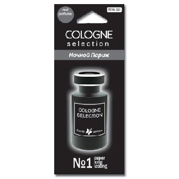 Ароматизатор подвесной пластина COLOGNE Selection Ночной Париж PCOL-151   (1/600)