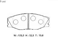 PF-1157 Колодки тормозные дисковые  (АN-261K) КНР