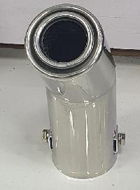 Насадка на глушитель d50 D50 L160 мм, округлый край, сетка, хром TM-413