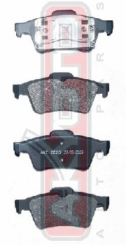 1360254/4387371    Колодки тормозные дисковые AKYOTO AKD-2220  FORD FOCUS 2004->  RR