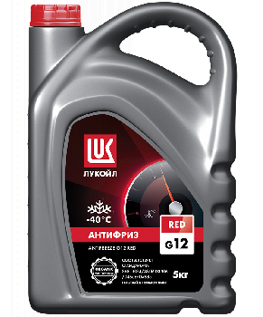 Антифриз  G-12  (красный) RED , 5кг  ЛУКОЙЛ (1/3) 