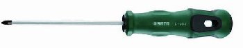 Отвертка Серия Т крестовая (+) POZI-DRIVE PZ 2*100 мм, длина 214 мм   61904 SATA 