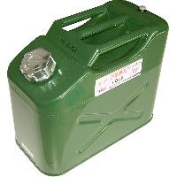 Канистра металлическая вертикальная Зеленая 10 л, тройная ручка  (0,8mm/ 36*18*29 cm) CG-10