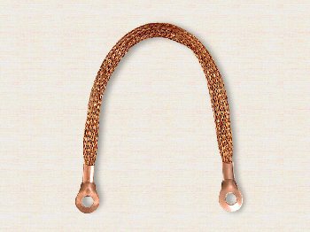 Провод массы медный (косичка) S35мм2  L-30см (под болт М10) Klemos   KL 300-08УУ