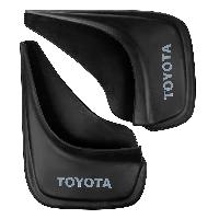 Брызговик фигурный черный, надпись TOYOTA (2 шт), к-т  SKYWAY S05201048 (1/20) в пакете 