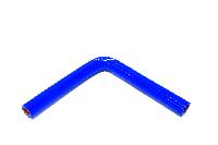 Патрубок силиконовый двухслойный сине-красный 200*200 мм, D18мм, угол  90°