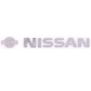 Наклейка металлизированная NISSAN, 115*20мм, Серый SNO.117 GY