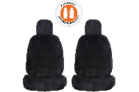 Накидки экомех мутон передний ряд (2 предм) Senator MW Denali, ЧЕРНЫЕ с бортиками , к-т     
