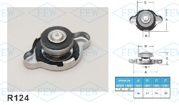 Крышка радиатора R124 (0.9 kg/cm2) FUTABA