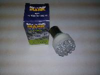 Светодиод T25 12V WHITE 15LED  BA15S (Маяк) (12T25-W/15LED)
