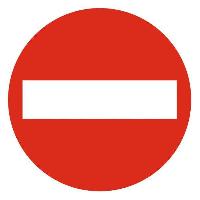 Наклейка STOP кирпич, D 110 мм, круглая, красно-белый ГОСТ  SKYWAY S08101061 (1/10)