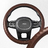 Оплетка экокожа Top-12 M (37-39 см) Коричневая  S01102502 SKYWAY