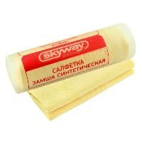 Салфетка в тубусе 640*430 мм замша, S03901002  SKYWAY   (1/12)