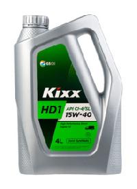 Масло моторное GS Oil Kixx HD1 15w40 CI-4/SL, 4L (1/4) D1  Пластик уп Synt