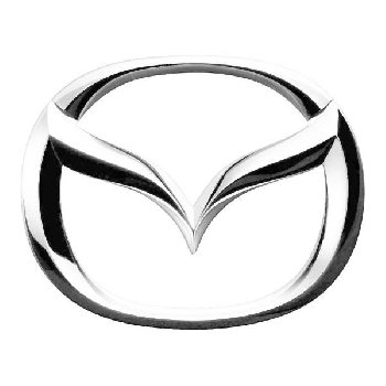 Эмблема Mazda хром большая 125*101мм (скотч/крепеж) SW  SMZ-002 