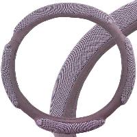 Оплетка экокожа Sponge grid, M (37-39 см) Серая, 4 подушечки сетка Серая SKYWAY S01102384