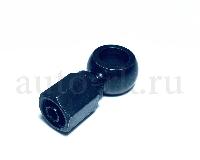 Штуцер топливный д 14мм гайка под резьбу с гайкой (черный)