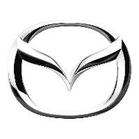 Эмблема Mazda хром большая 125*101мм (скотч/крепеж) SW  SMZ-002 