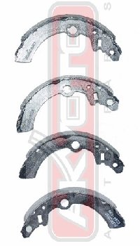 1A012638Z Колодки тормозные барабанные AKYOTO AKS-9959 N.Moco/SZ Kei/ WagonR RR