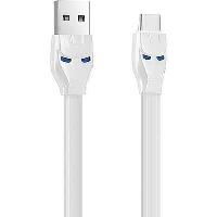 Кабель USB для зарядки Android, L 1.2м, метал пенал, U14 , белый,  HOCO
