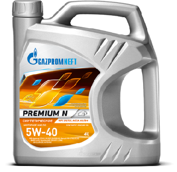 Масло моторное PREMIUM N  5w40  SN/CF , 4л  Gazpromneft  (уп.3 шт.) (синтетика)