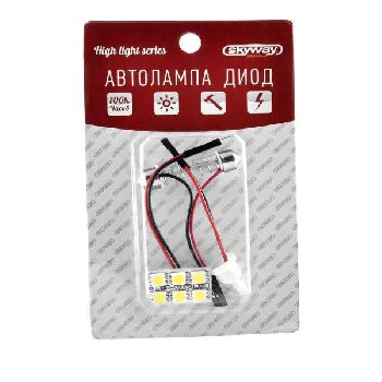 Светодиодная плата 12V (24*15мм)  6SMD WHITE Т5/Т8/Т10, к-т  SKYWAY S03301006